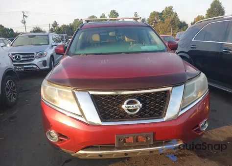 2014 Nissan Pathfinder Platinum из США, поврежденный, VIN 5N1AR2MM3EC605084